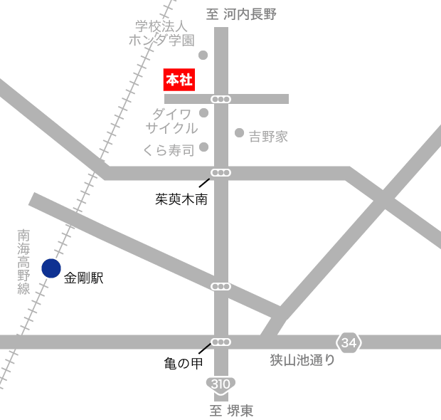 大阪本社周辺地図